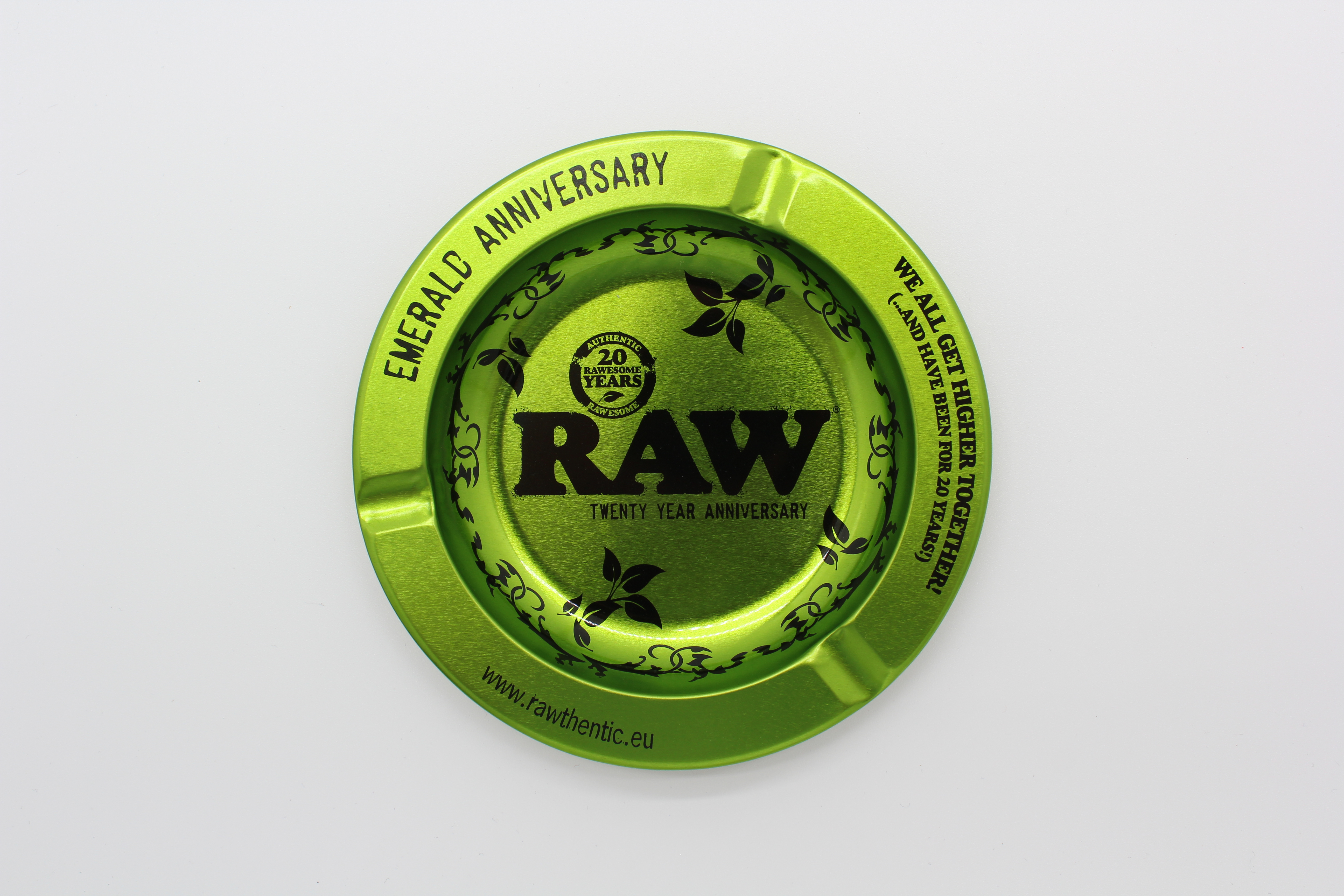RAW Twenty Year Anniversary Emerald Anniversary Aschenbecher Grün