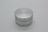 Aluminium-Grinder Silber 2-teilig