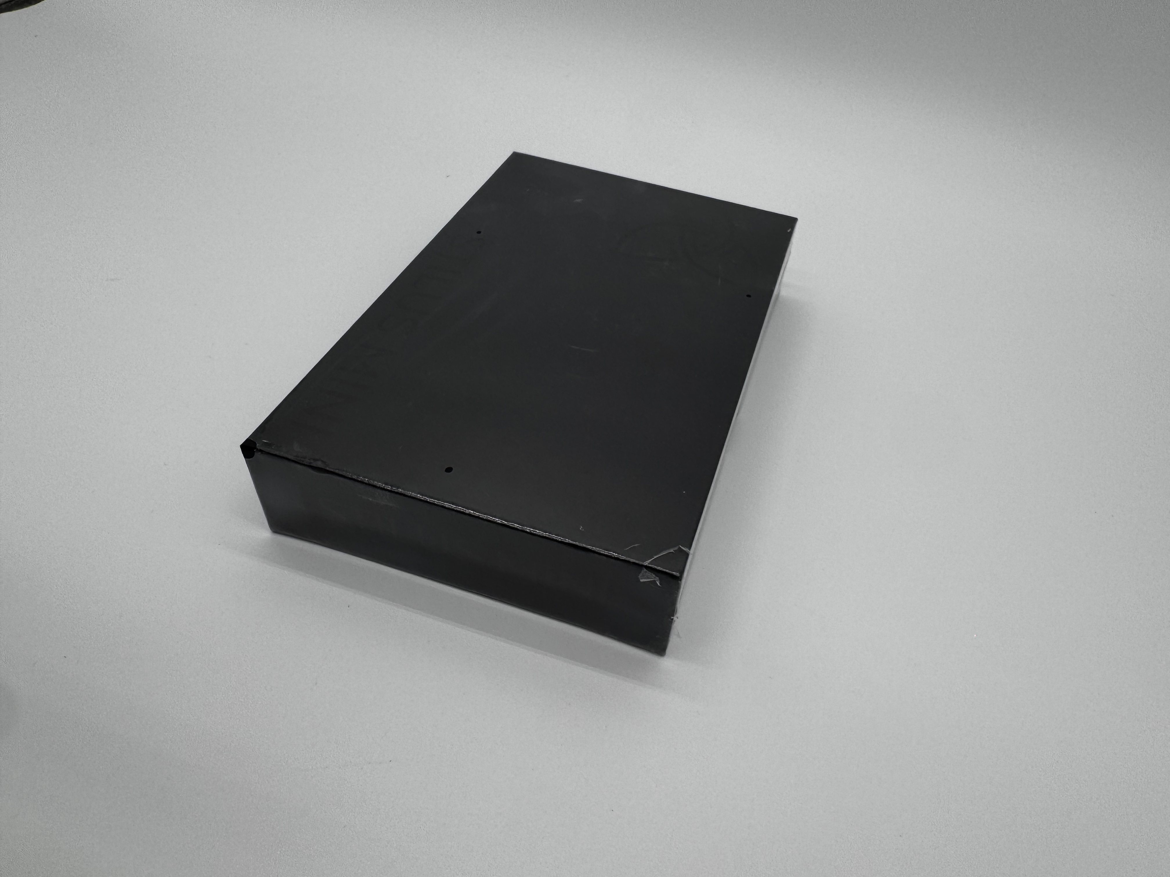 Schwarze Verpackungsbox