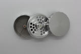 Aluminium-Grinder Silber 2-teilig