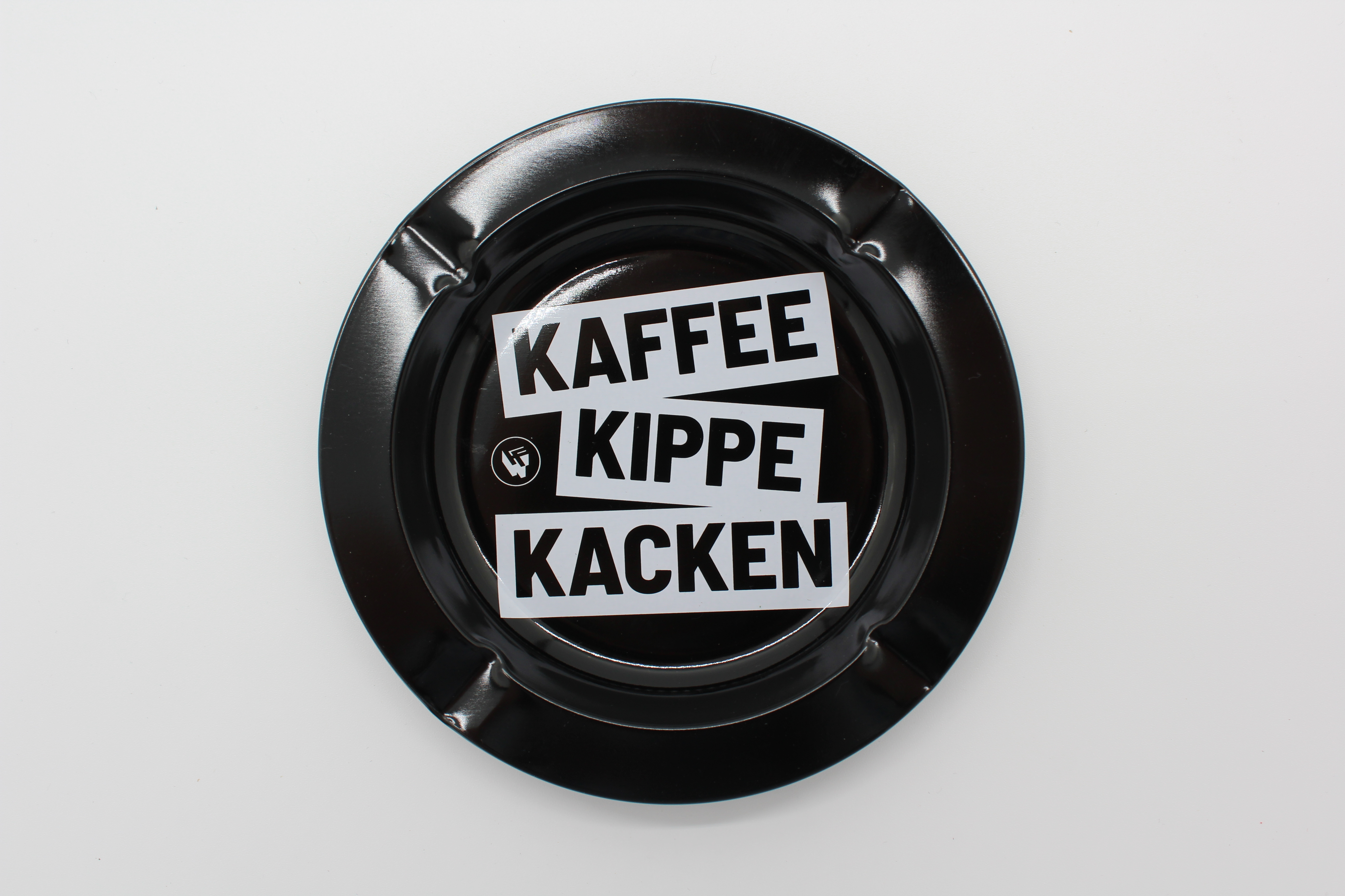 Aschenbecher Schwarz Kaffee Kippe Kacken