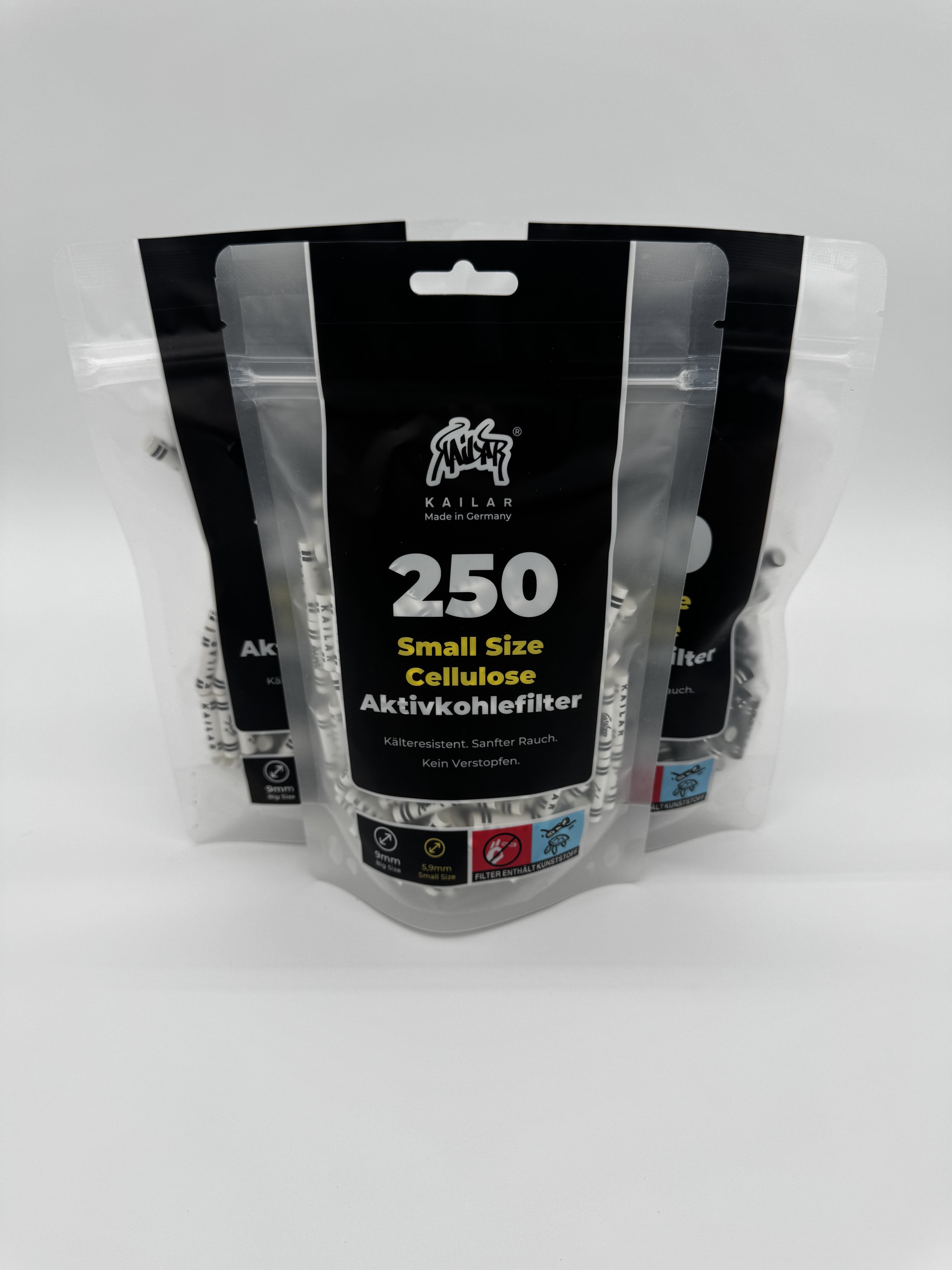 KAILAR – Small Size Cellulose Aktivkohlefilter