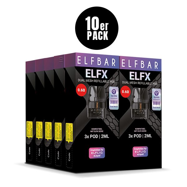 ELFBAR ELFX Refillable Pods 3er Pack, 2 ml