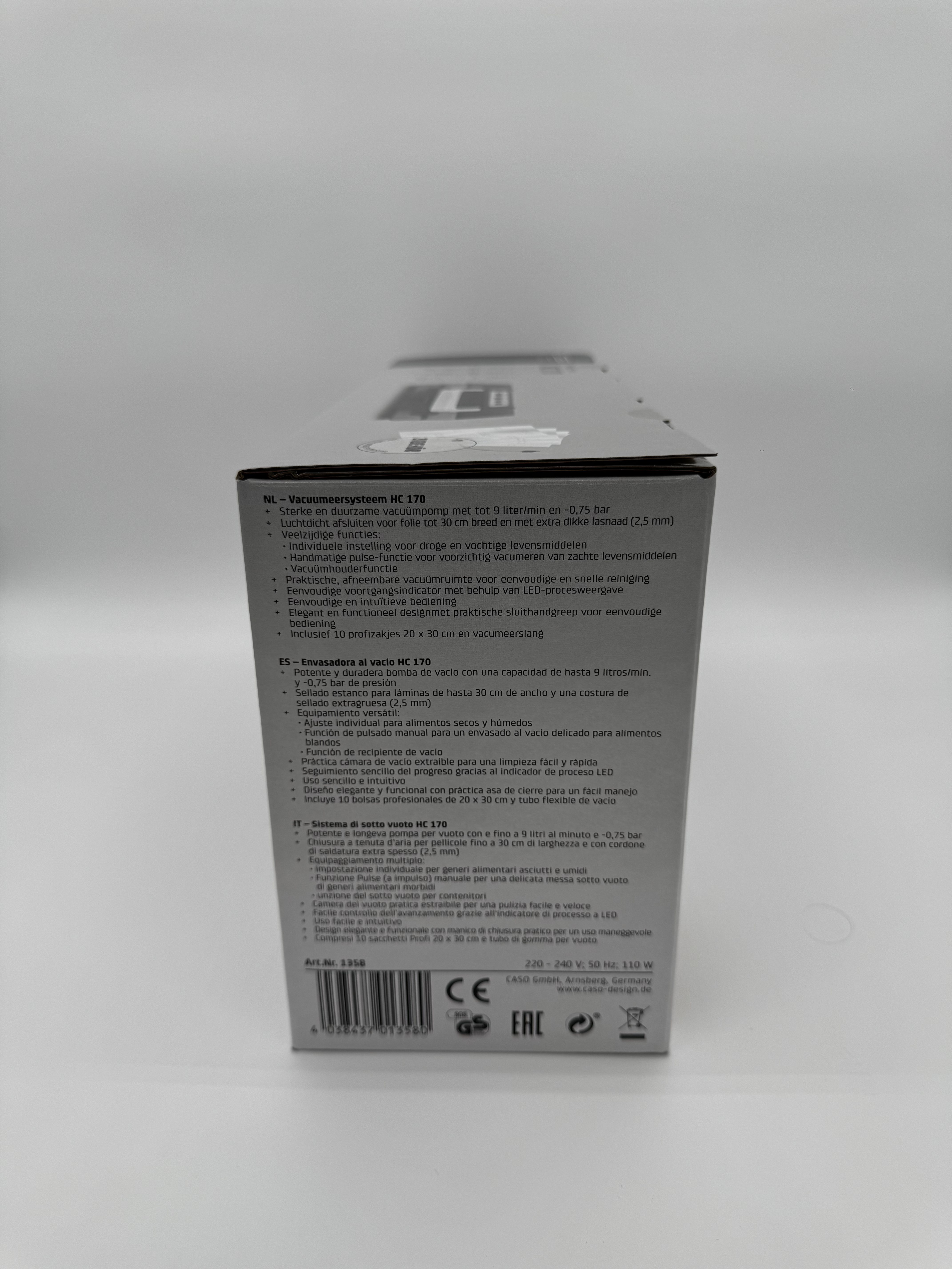 CASO Design – Vakuumierer HC 170
