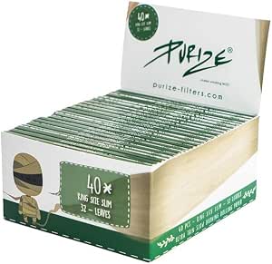 PURIZE King Size Slim Rolls Unbleached