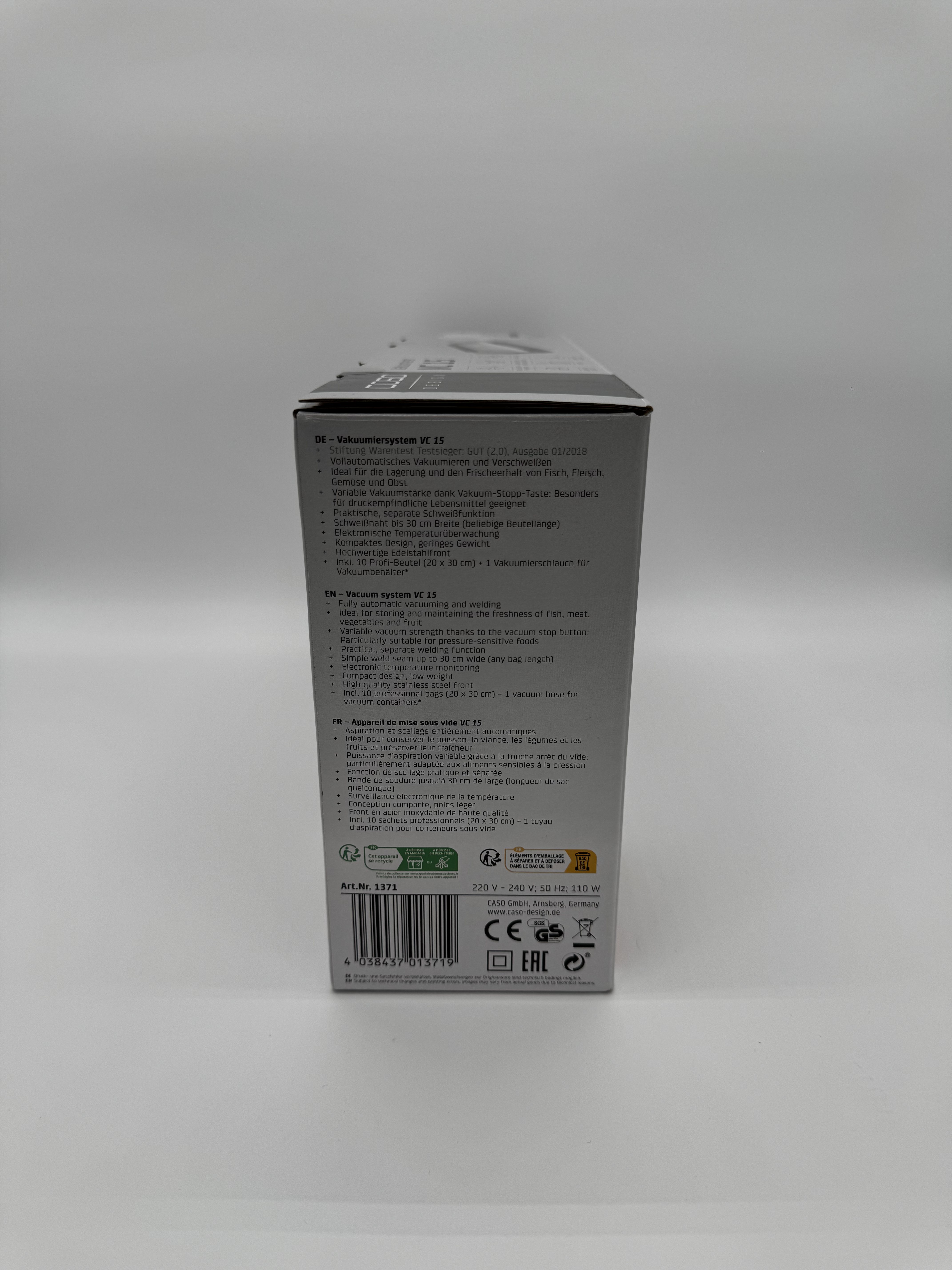 CASO Design – Vakuumierer VC 15