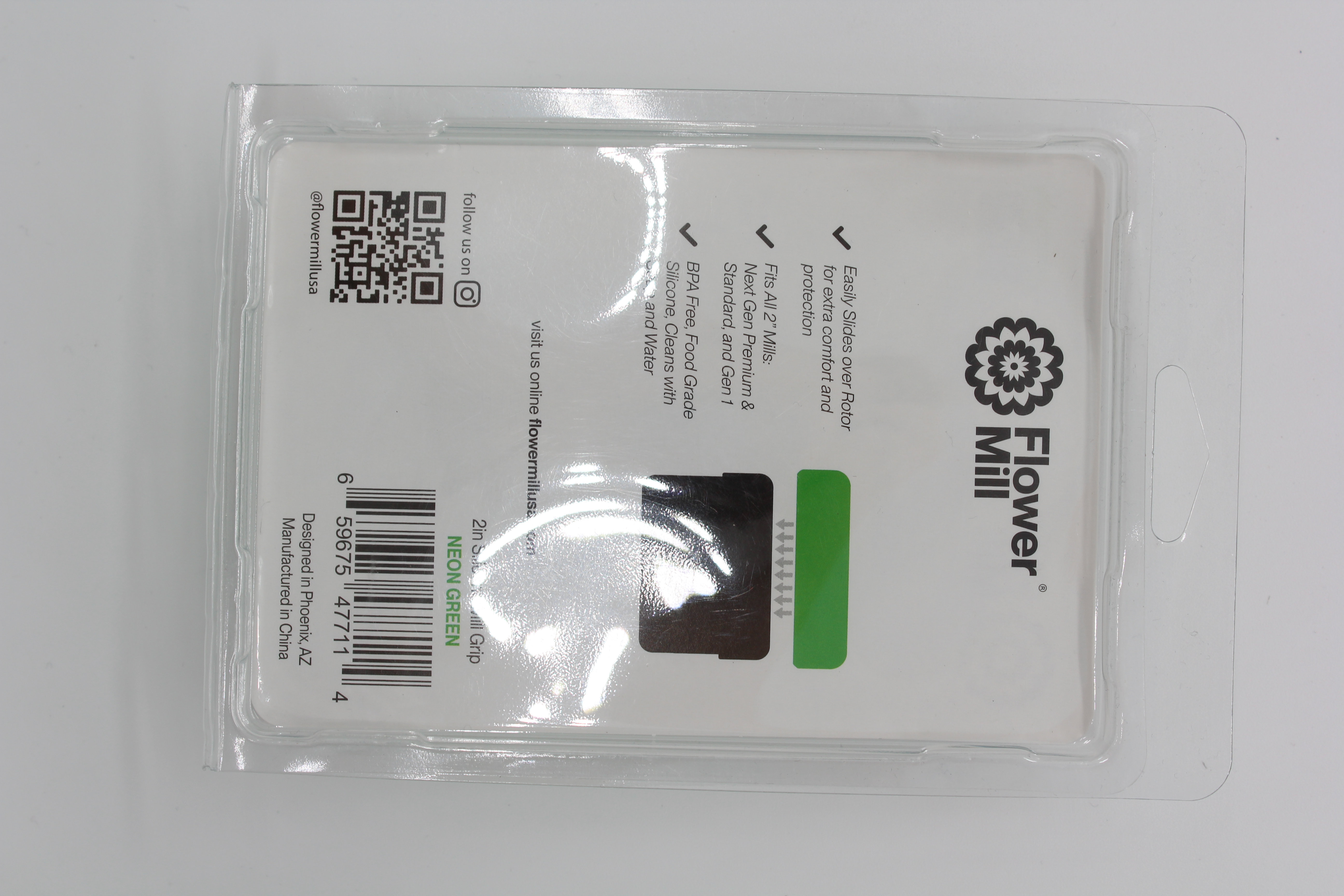 Flower Mill Silicone Grip 2 – Neon Green