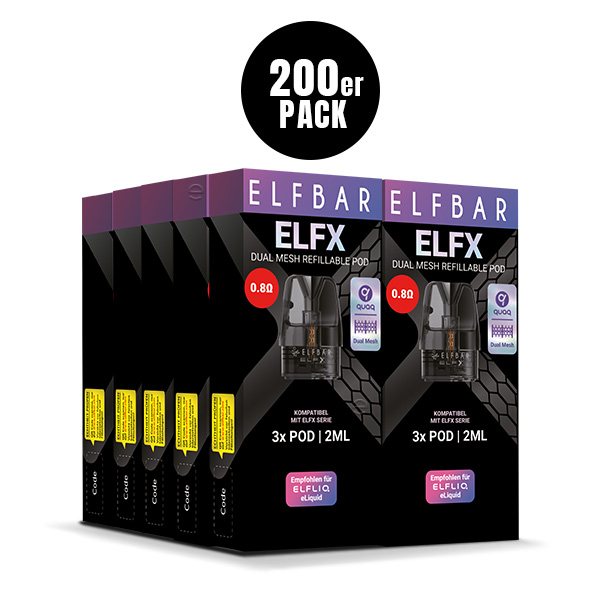 ELFBAR ELFX Refillable Pods 3er Pack, 2 ml