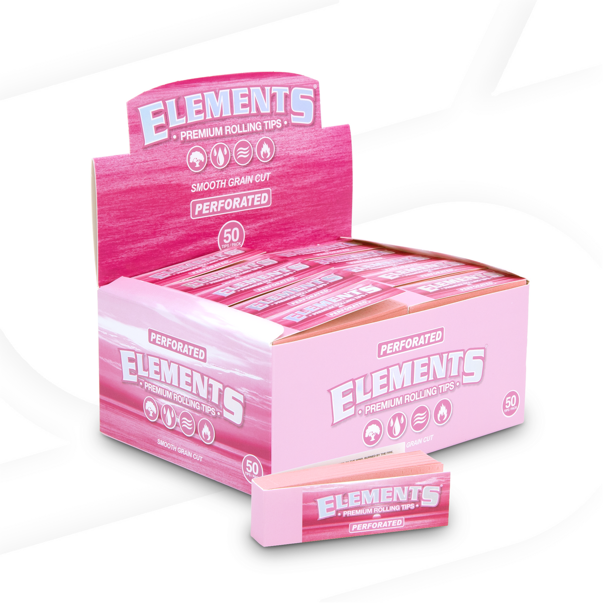 Elements Pink Perforated Tips