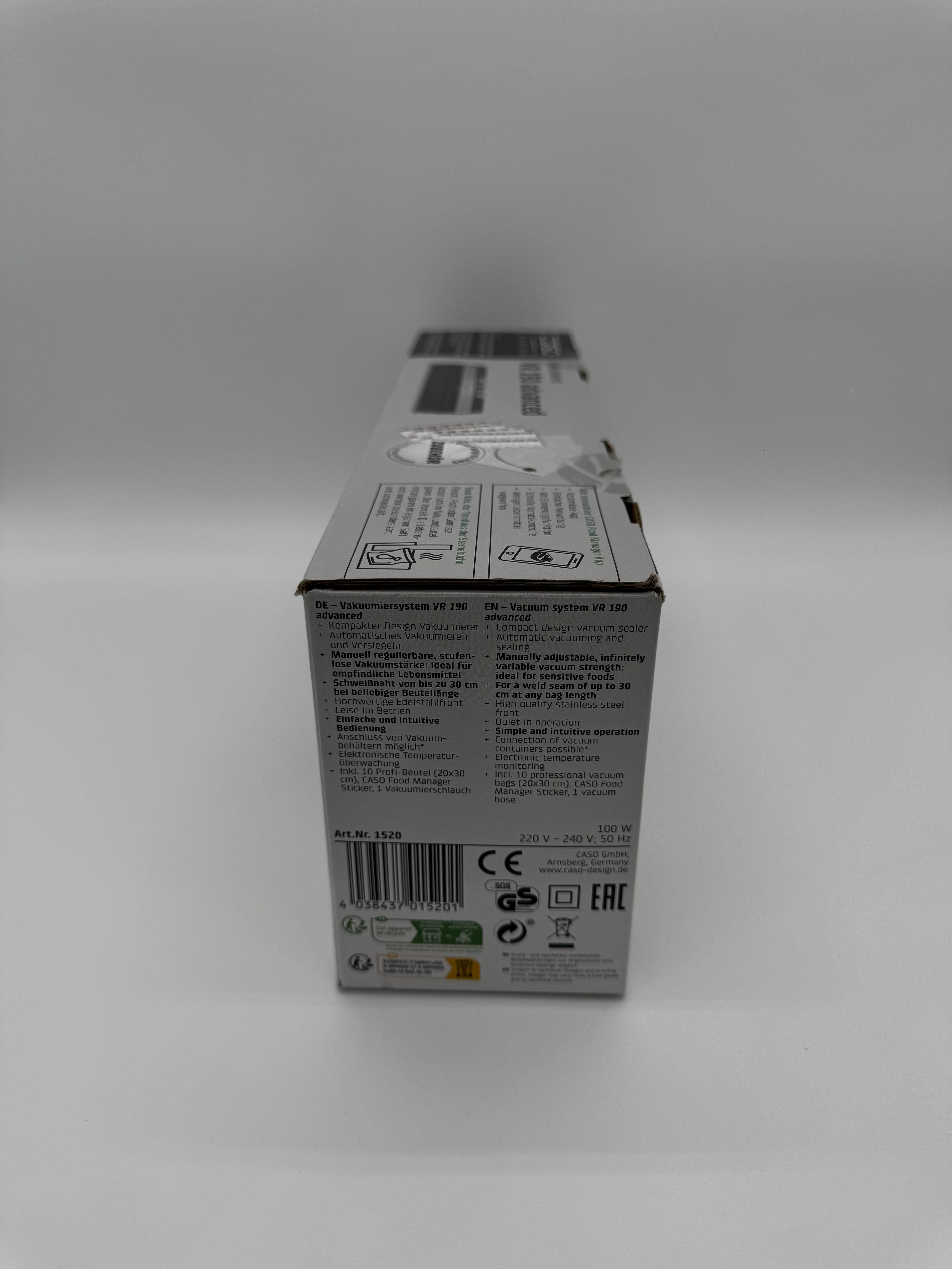 CASO Design – Vakuumierer VR 190 advanced