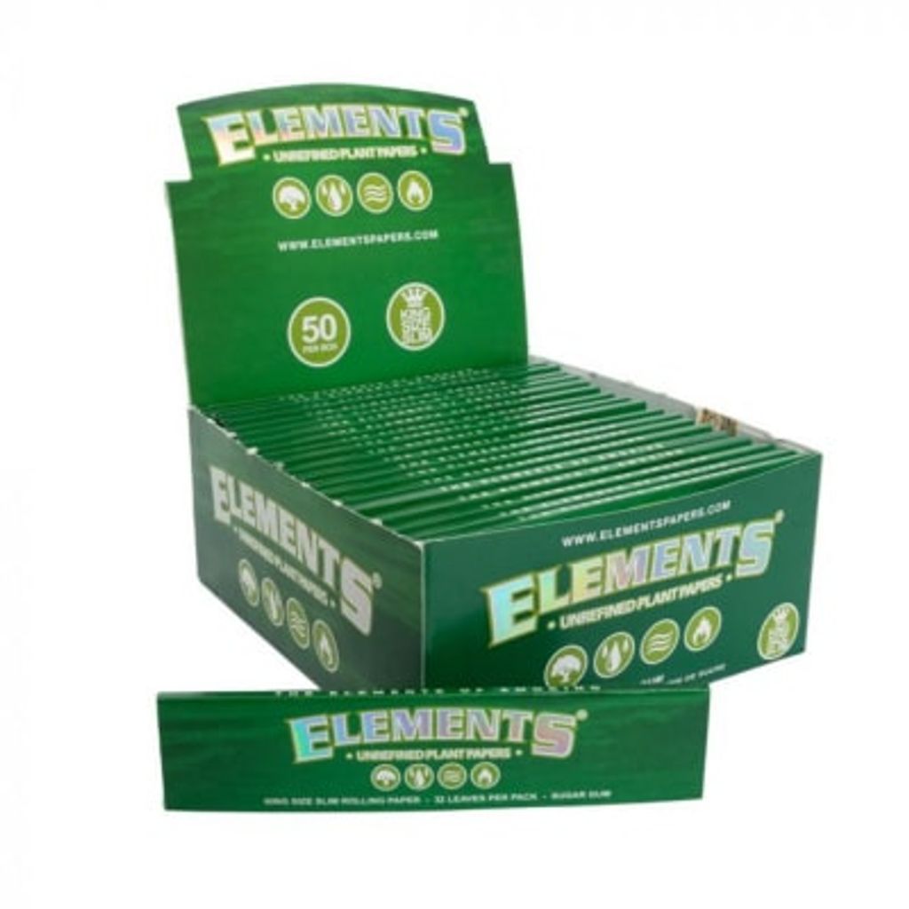 Elements King Size Slim Grün