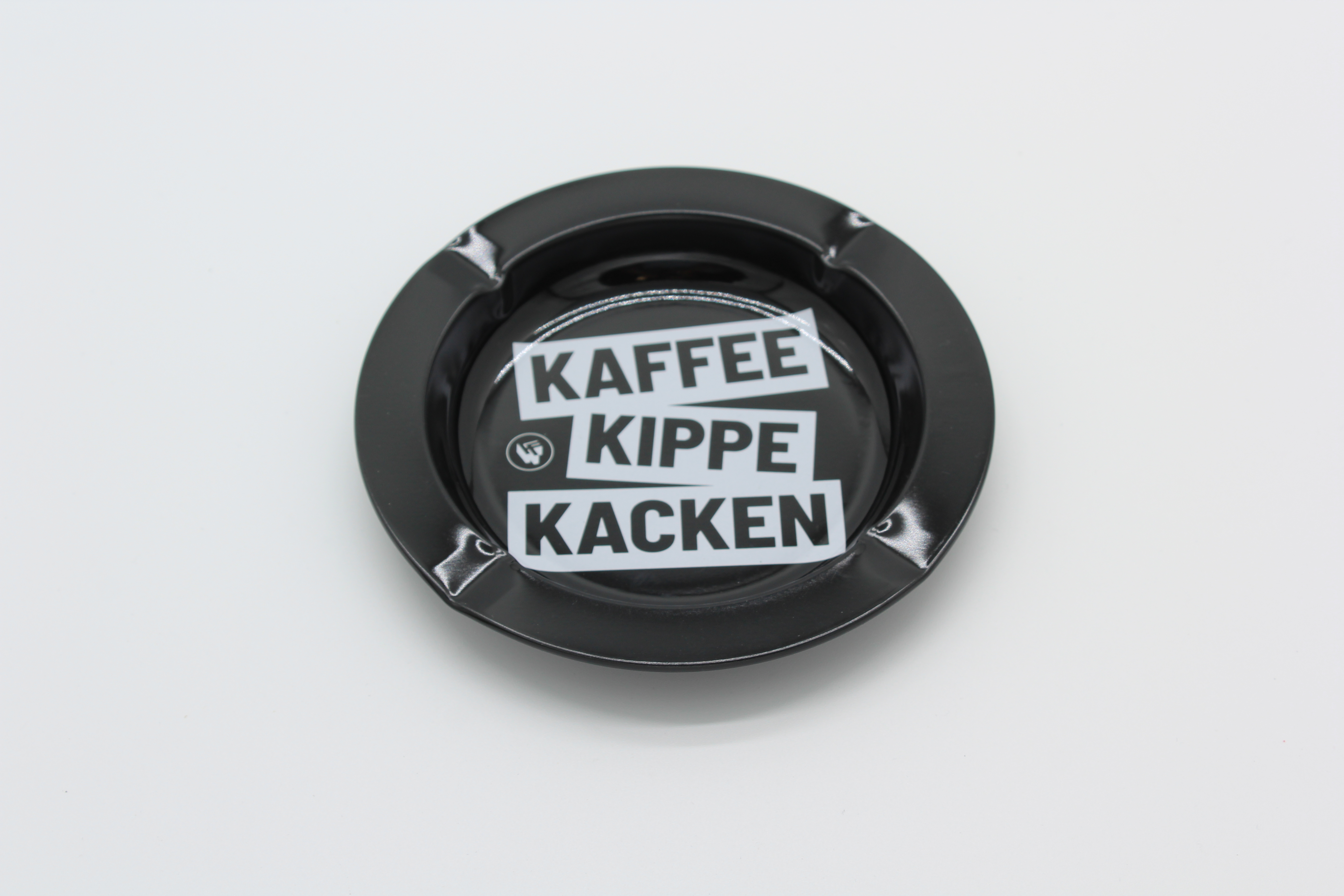 Aschenbecher Schwarz Kaffee Kippe Kacken