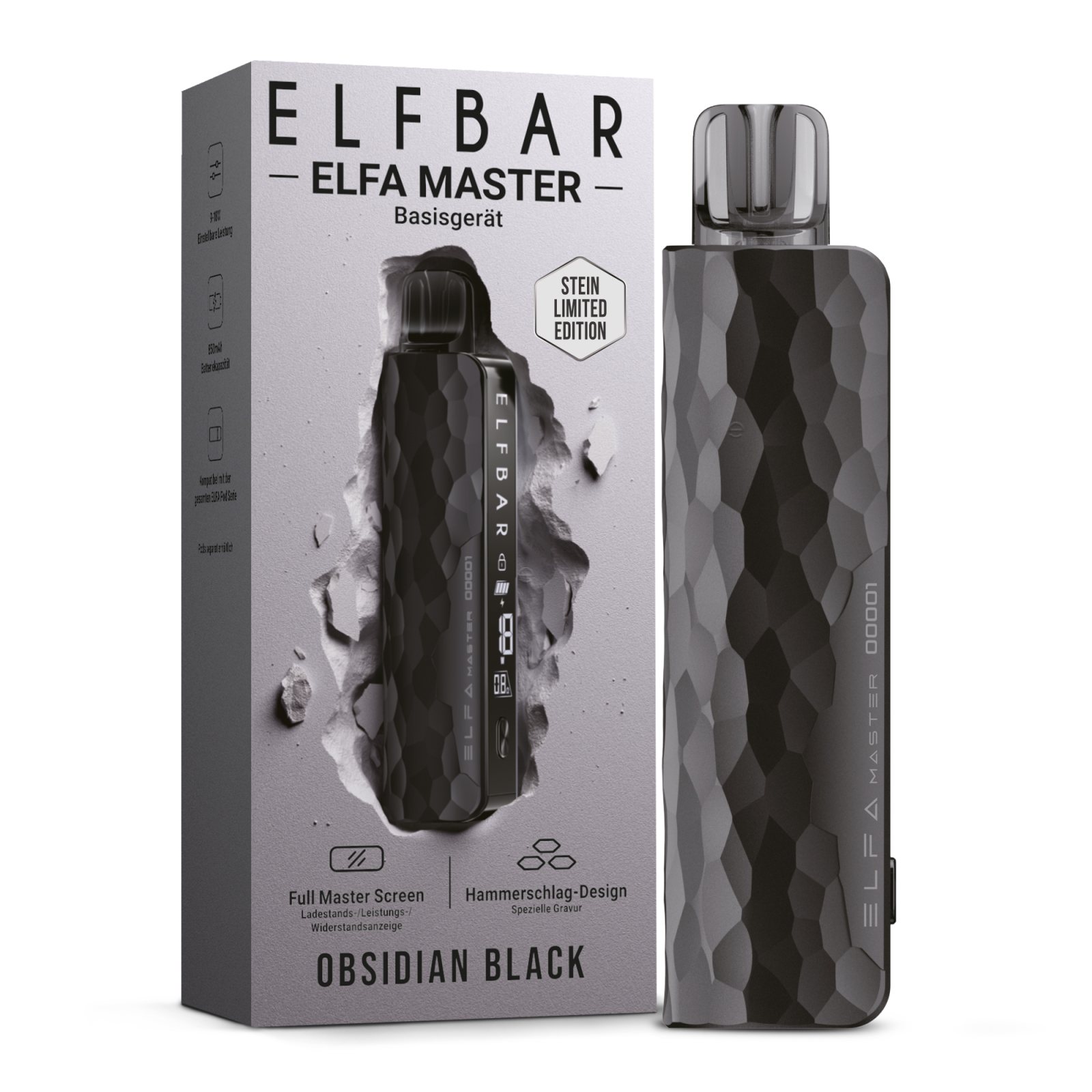 ELFBAR ELFA Master Limited Edition Akkuträger Obsidian Black 850 mAh