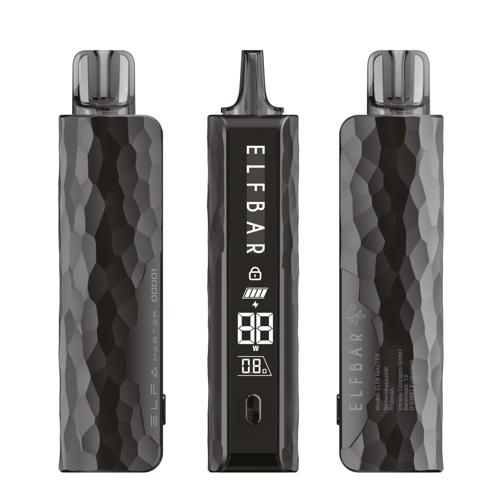 ELFBAR ELFA Master Limited Edition Akkuträger Obsidian Black 850 mAh