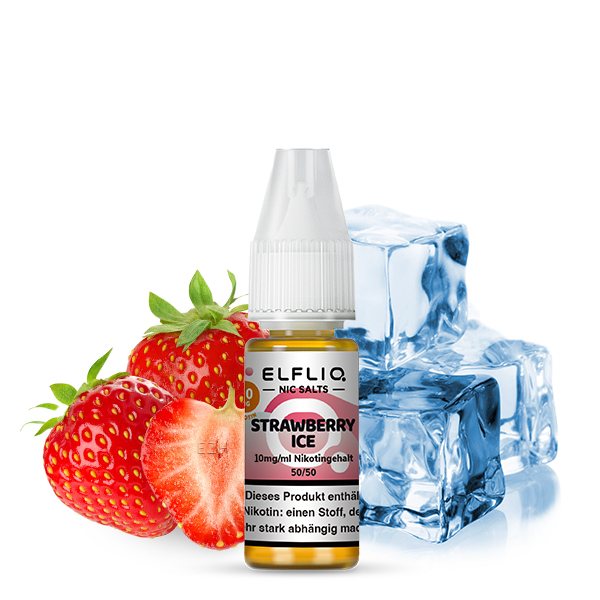 ELFBAR ELFLIQ Nikotinsalz Liquid Erdbeere Ice 20 mg/ml, 10 ml